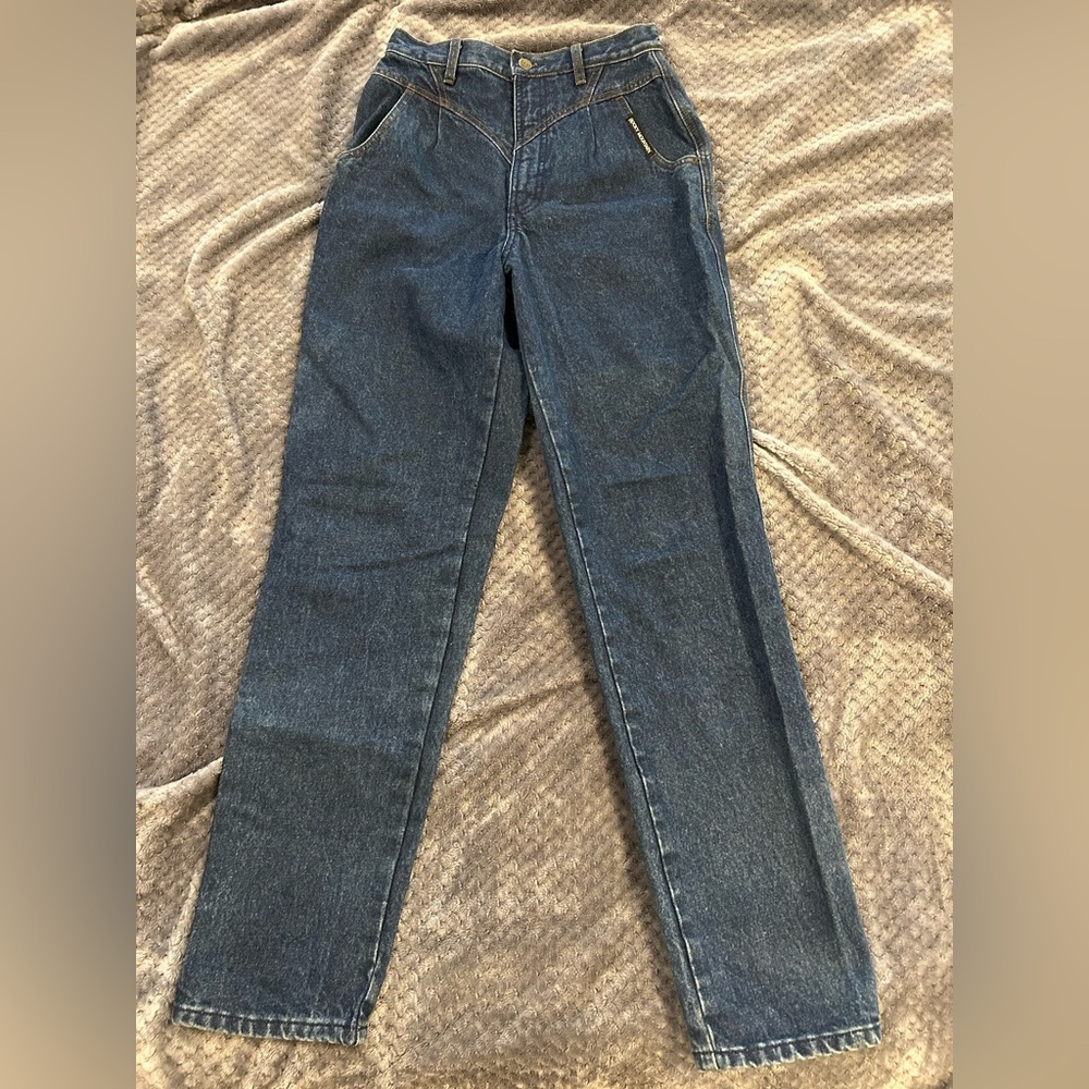 Perfection! Rocky Mountain Rockies Amazing 90s western vintage jeans sz9/10.